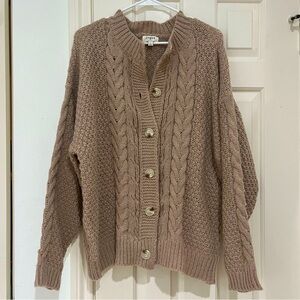 Umgee Button Up Sweater Cardigan size large